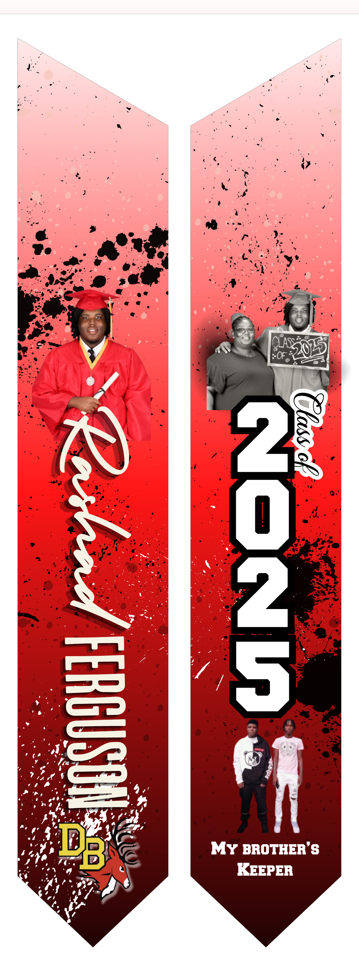 Personalized Graduation Stole