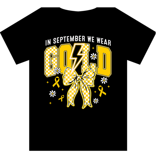 In September we wear gold