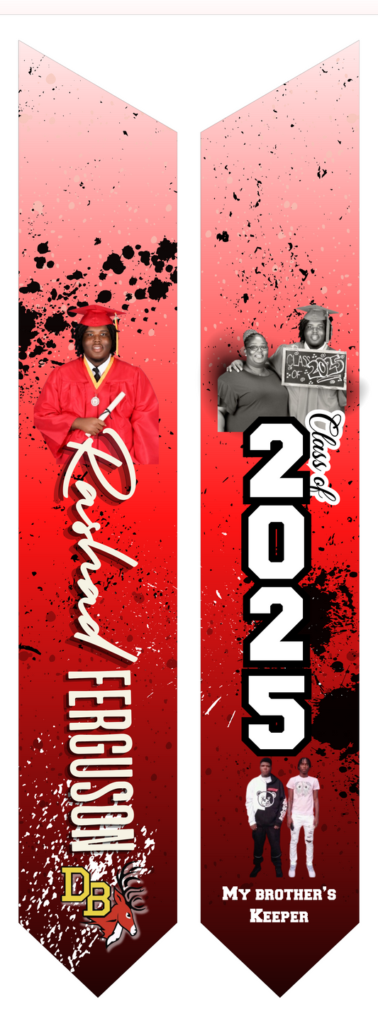 Personalized Graduation Stole